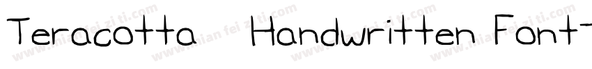 Teracotta   Handwritten Font字体转换